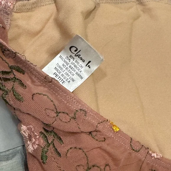 Class In ballet rose floral mesh accents petite leotard NWT - Picture 10 of 12